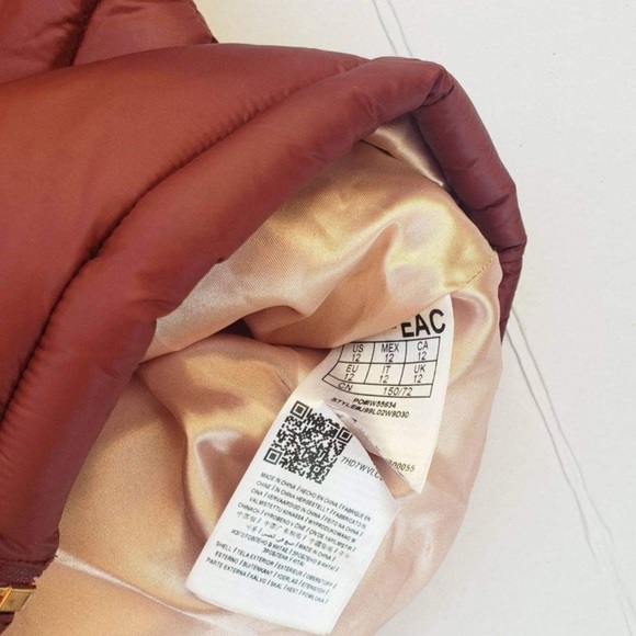 NEW GUESS Kara Long Puffer Hooded Coat SZ 12 - Picture 5 of 6